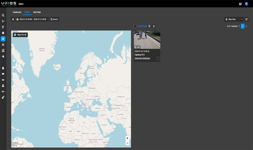 prompt enhanced search within vaidio