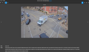 Printscreen of the Video AI Analytics platform Vaidio showing Video Language Model